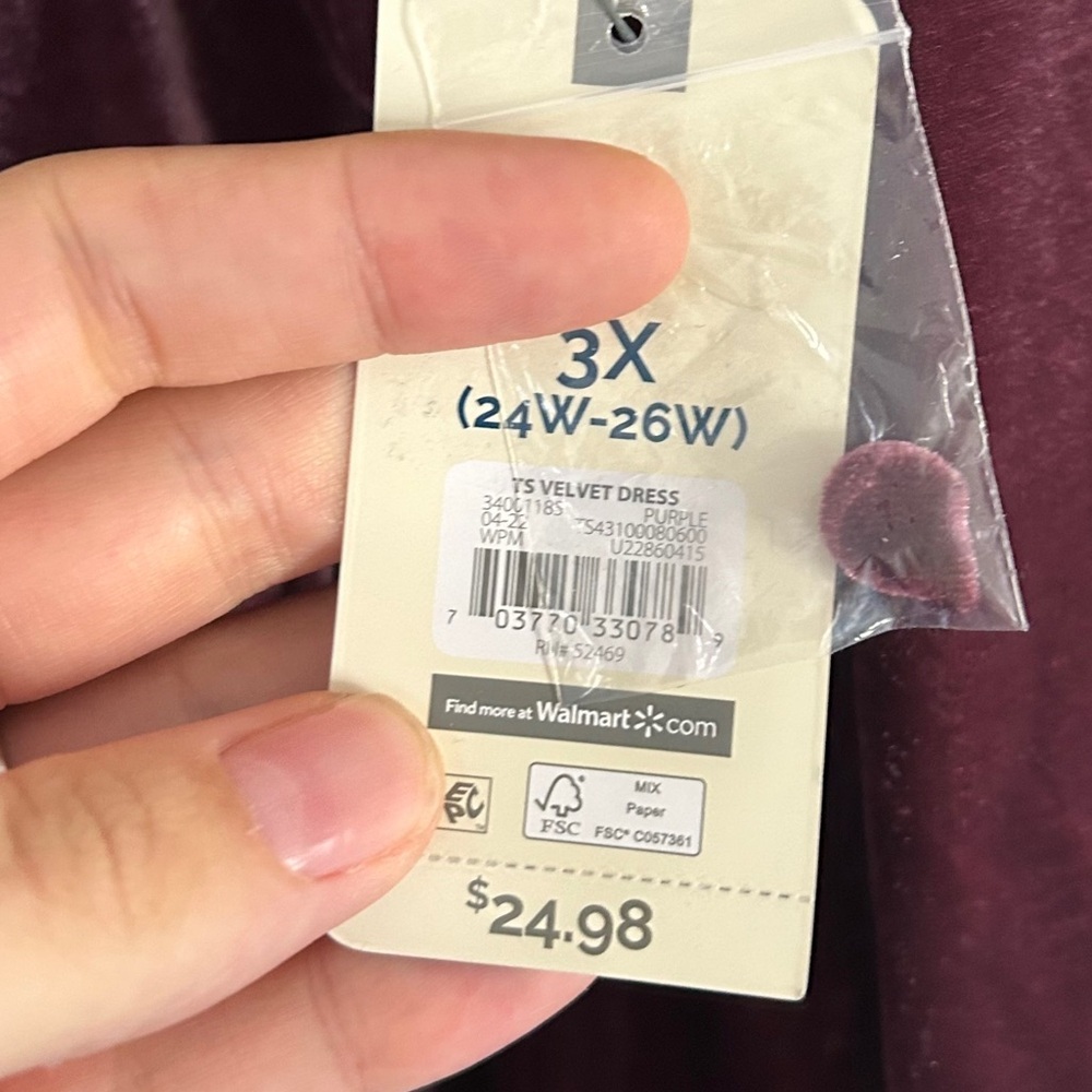 NWT Terra Sky Purple Velvet Long Sleeve Mini Dress Burgundy Fall Winter Holiday - Picture 3 of 7